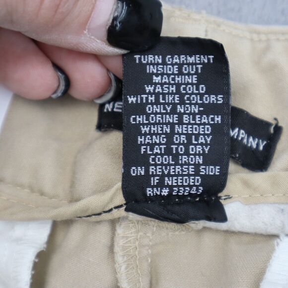 New York and Company Pants Womens 6 Beige Petite Boot Cut Flat Front Bottoms - Picture 3 of 16